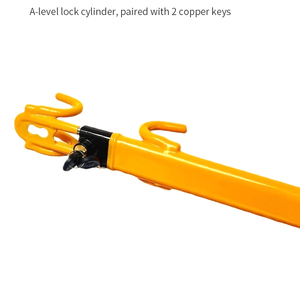 Dispositif de <span class=keywords><strong>voiture</strong></span> personnalisé portable double tube double crochet guidon antivol pince de verrouillage du volant - Product Image 4