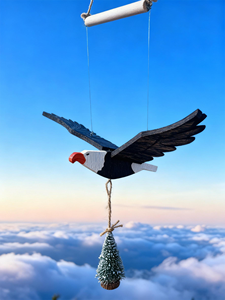 Op maat gemaakte gegraveerde houten hangende mobiel ornament met vogels, dieren thema, milieuvriendelijk, decoratief voor de kinderkamer - Product Image 4