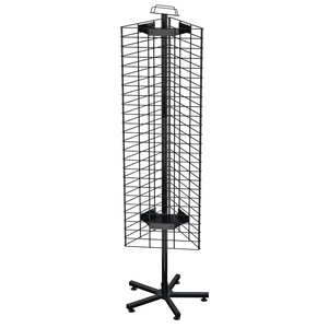 Desmontable de 3 lados de metal Gridwall Spinner Floor Accesorios para teléfonos celulares Display Rack Grid Panel Hanger Stand - Product Image 3