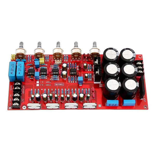 TDA7294 2.1 Channel HIFI Audiophile Amplifier Board High Power 2.1 Channel Subwoofer Finished Board 2.1 2*80W + 160W AC 18-28 V