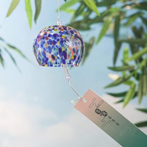 Carillons éoliens en verre <span class=keywords><strong>japonais</strong></span> bleu ciel faits à la main cloches attrape-soleil vitrail artisanat noël décors pour la maison écologique - Product Image 3