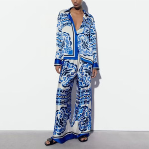 <span class=keywords><strong>Ensemble</strong></span> de pantalons décontractés pour femmes de la mode africaine, <span class=keywords><strong>ensemble</strong></span> de pantalons à jambes larges, ensembles de pantalons à jambes larges pour femmes décontractés - Product Image 2