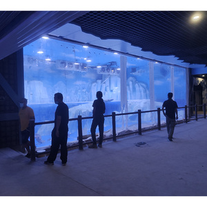 Barriera Protettiva a Tema Pinguino <span class=keywords><strong>per</strong></span> Acquario in Acrilico Cristallino, Relax e Osservazione <span class=keywords><strong>per</strong></span> Adulti e Bambini - Product Image 4