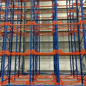 공장 무거운 배심원 선반 파란색과 오렌지 팔레트 건 드리는 스토리지 랙 스태킹 창고 랙 선반 단위 - Product Image 5