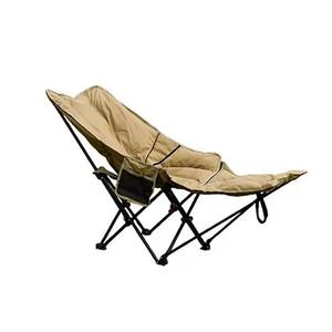 เก้าอี้พับกลางแจ้งขนาดใหญ่แบบพกพาพร้อมเบาะปรับได้สำหรับพักผ่อนและงีบหลับ - Product Image 2