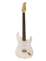 Guitare électrique Jepson Solid avec configuration de micros S-S-S, tremolo, touche en palissandre et corps en bois, style ST