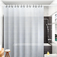 Tringle de Douche Télescopique en Fer Réglable avec Embouts Antidérapants, Quincaillerie de Salle de Bain Robuste avec Embouts Antidérapants