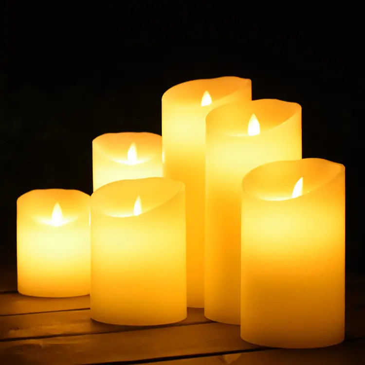 10Cm 15Cm 20Cm Flameless Led Tea Flickering Light Candles Tears Design Home Decoration Remote Candles Led For Party