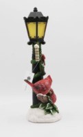 Figura de Farolillo Navideño Iluminado con LED, Letrero de Feliz Navidad con Cardenales Rojos, Decoración Navideña OEM