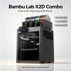 เครื่องพิมพ์สามมิติ Bambu X2D Combo รุ่น Global Version แบบปลดล็อค ระบบ FDM ความเร็วสูง รองรับหลายสี ปรับระดับอัตโนมัติ ขนาดใหญ่ สำหรับงานต้นแบบ - Product Image 1