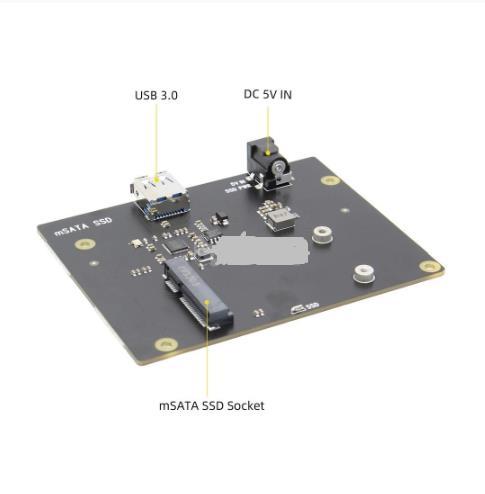 Jetson Nano MSATA SSD Storage Expansion Board T130 with USB3.1 Jumper for NVIDIA Jetson Nano Developer Kit A02/ B01