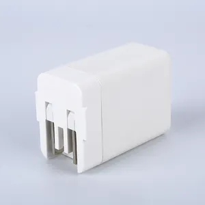 Adaptador completo UL FCC CE GS Certificado Single Dupla USB UK Plug 5v 1a 2a 3.1a Carregador Adaptador Preto Branco