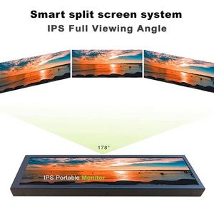 Hxxk cảm ứng tùy chỉnh Stretch Bar LCD màn hình hiển thị Kệ cạnh hiển thị kỹ thuật số biển siêu rộng màn hình treo tường - Product Image 3