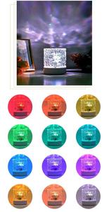 Hot Sale Water Ripple Wave Projector Night <b>Light</b> LED Night <b>Lights</b> Gifts for Friends - Product Image 4