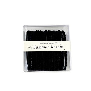 Élastiques à cheveux Summer Dream noirs, lot de 9 pièces, en nylon élastique, pour usage quotidien, style queue de cheval haute - Product Image 5