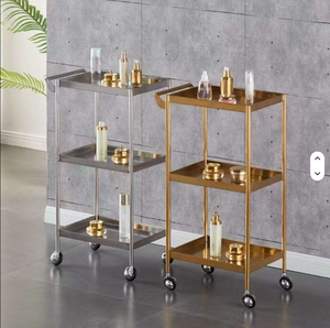 Wholesale Top Quality Barber Shop Furniture Hair Salon Trolley with Storage - Product Image 5