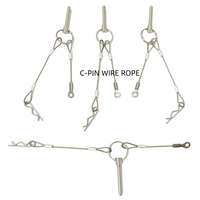Câble en acier de sécurité personnalisé avec cosses embouties à oeillet pour suspension de plafond