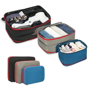 Stijlvolle 3Pcs Set Reizen Opbergtas Kleren Onder-Ware Organizer Bag Multifunctionele Bagage Verpakking Cubes Tas Set Voor mannen Vrouwen