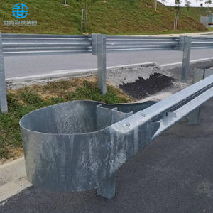 Barrera de Protección para Carreteras con Extremo Redondeado, Galvanizada por Inmersión en Caliente, para Barandilla de Autopista - Product Image 2