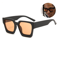 Nouvel Arrivage Direct Usine – Lunettes de Soleil Carrées à Grande Monture Anti-UV Unisexe – Style Européen et Américain pour l'Export