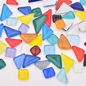 Colore della miscela di Scintillio di Vetro Mosaico Pietre Mosaico di Piastrelle di Vetro Ciottoli Artigianato Materiale Dei Bambini Di Puzzle per Mosaico FAI DA TE Che Fanno - Product Image 2
