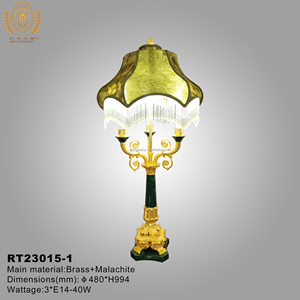 Lampada da comodino per camera da letto per Hotel classica lampada da tavolo Malachite intagliato ottone dorato europeo elegante LED bronzo AC 90 <span class=keywords><strong>Tiffany</strong></span> 80 - Product Image 4
