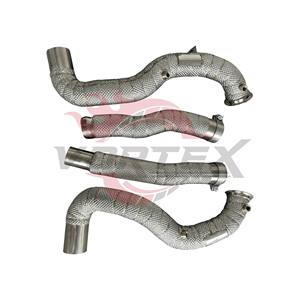 Tubo de Escape de Acero Inoxidable Personalizado Vortex con Acabado Espejo para Mercedes-Benz AMG GT GTS con Protector Térmico - Product Image 5