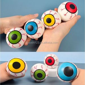 6cm Halloween Horror Flour Eye <b>Ball</b> TPR Stress Relief <b>Eyeball</b> Squishy Toy Vent Squeeze <b>Ball</b> Prank Toy for Pressure Relief - Product Image 3