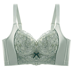 Sous-vêtements confortables respirants pour femmes romantiques Nouvelle dentelle brodée sans haut à armatures en nylon respirant - Product Image 3