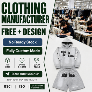 Ensemble sweat-shirt et short de sport pour homme, imprimé gothique en coton de haute qualité, fabriqué sur mesure par un fabricant de vêtements. - Product Image 1