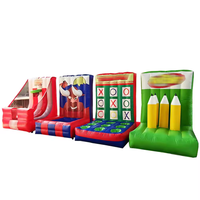 Jeu de carnaval gonflable de prix de gros d'usine l'amusement gonflable le plus vendu de carnaval 4 en 1 pour les locations commerciales