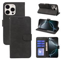 Étui portefeuille en cuir à rabat avec support magnétique pour iPhone 17 Air 16 15 Pro Max 14 13 12 XS XR 11 6 6s 7 8 Plus