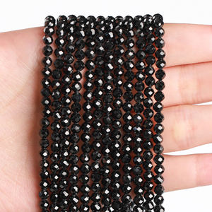JD GEMS 2-4mm Natural Faceted <strong>Black</strong> Spinel <strong>Beads</strong> Surface Cut Gemstone String Mini Size Crystal <strong>Beads</strong> - Product Image 6