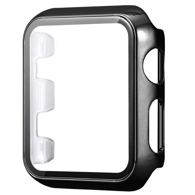 PC Case Sport Cover Full Screen Protector Tempered Glass Watch Case for Apple Smart Watch Series 8