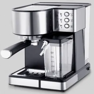 家用电动1350w 15Bar咖啡机带牛奶发泡功能触摸控制多功能咖啡机