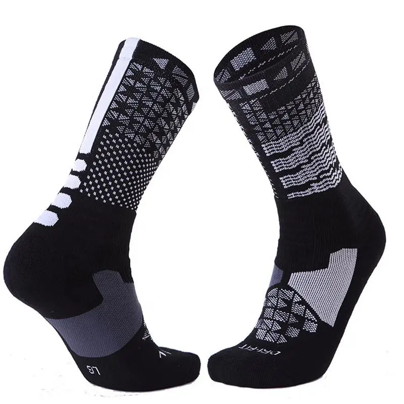 Various Good Quality Special Hot Selling Black Crew Man Tube Seamless Athletic Socks