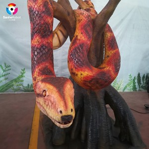 Serpiente Pitón Animatrónica de Tamaño Real, Modelo de <span class=keywords><strong>Animal</strong></span> Robótico Realista para Parques Temáticos y Exposiciones de Zoológicos - Product Image 3