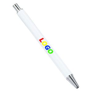 Custom Metal Diy Portable Ballpoint Blank Silk Screen Printing Click <b>Pens</b> for Promotional <b>Gift</b> Bulk - Product Image 1
