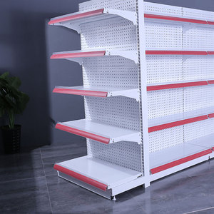 Estanterías <span class=keywords><strong>de</strong></span> supermercado <span class=keywords><strong>de</strong></span> alta calidad al por mayor, estanterías <span class=keywords><strong>de</strong></span> góndola blancas <span class=keywords><strong>de</strong></span> doble cara. - Product Image 4