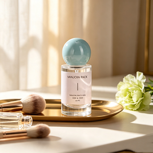 Flacone di Profumo in Vetro da 20ml, Lussuoso Flacone Vuoto <span class=keywords><strong>per</strong></span> Cosmetici, Logo Personalizzato, Tappo Rotondo <span class=keywords><strong>per</strong></span> Confezionamento Fragranze, Bottiglia di Profumo con Etichetta - Product Image 2