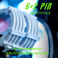 Accessoires informatiques personnalisés pour le bricolage Câble d'extension PCIE 8 broches pour carte mère 24 broches pour CPU 8 broches