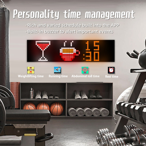 1 + 3 pixel Màn Hình Khảm Bluetooth Retro tự làm Màn hình LED với hoạt hình sáng tạo và tính năng đồng hồ sản phẩm xuyên biên giới - Product Image 5