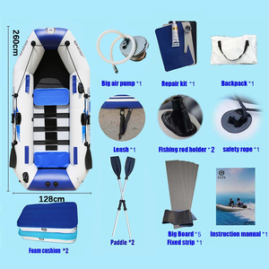 <span class=keywords><strong>Kayak</strong></span> gonflable <span class=keywords><strong>rigide</strong></span> de pêche en PVC tendance 2023 Solar Marine avec option de dérive, moteur électrique 3,5 CV et accessoires gratuits - Product Image 5