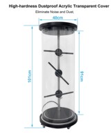 Mini ventilateur holographique 3D, affichage holographique LED cylindrique pour la publicité de bureau
