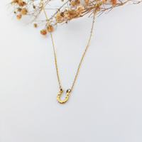 Collier en acier inoxydable avec pendentif en forme de fer à cheval, collier de mode, collier en forme de fer à cheval, collier marteau de Thor