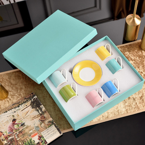Nueva Taza de Café Macaron Simple, Taza de Espresso, Taza de Té, Porcelana Fina, Cerámica Moderna, Tazas y Platillos Sostenibles, Té de la Tarde, 60 ml - Product Image 3
