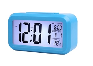 Horloge intelligente silencieuse réveil <span class=keywords><strong>de</strong></span> table numérique avec calendrier et température avec rétro-éclairage CE, norme ROHS - Product Image 4