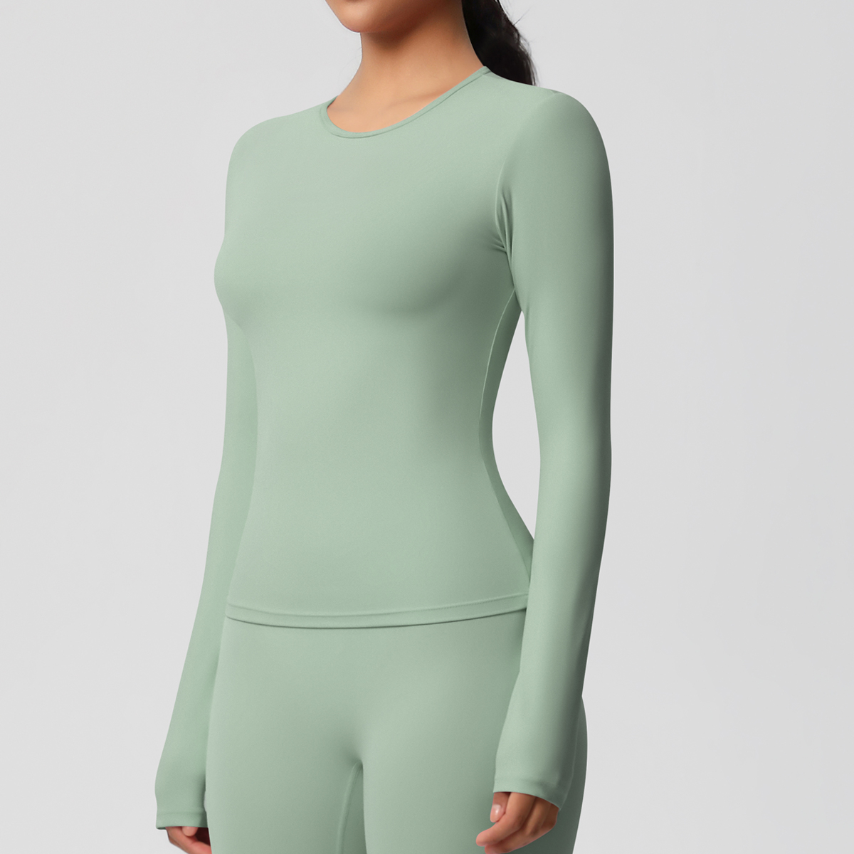 Seamless Breathable Yoga Top Gym Quick Dry Backless Spandex Sports Running Customized Personalized Yoga Long Sleeve Four-Way