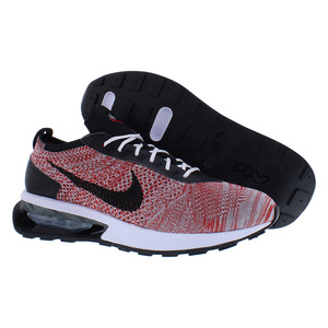 Zapatillas Nike Air Max Flyknit Racer para hombre, color rojo/negro, con forro de cuero genuino, plantilla de malla, primavera |   100% Auténtico - Product Image 5