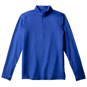 Personnalisé Dry Fit 65% Polyester 35% Spandex Manches Longues Performance Wicking Quarter Zip Pullover Activewear Sport Sweatshirt - Product Image 4